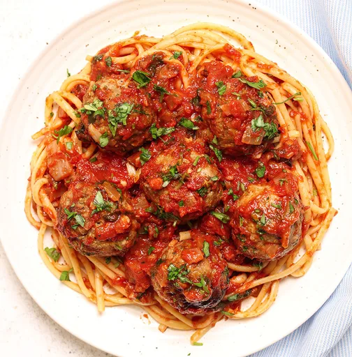 Traditional Homemade Italian Meatballs With Milk Soaked Bread