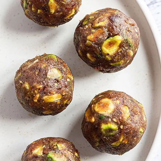 Date Balls with Nuts (Pistachio Date Balls)