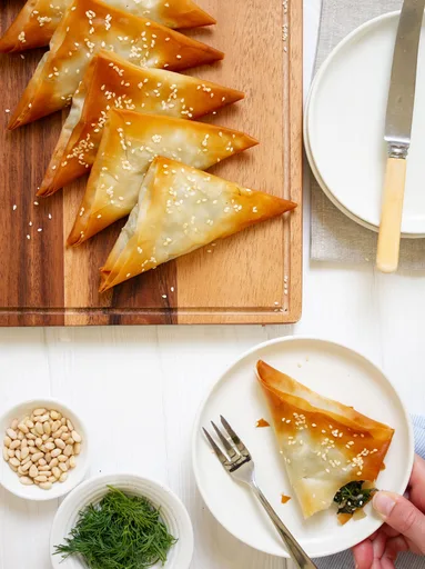 Paquetitos de Espinacas y Feta