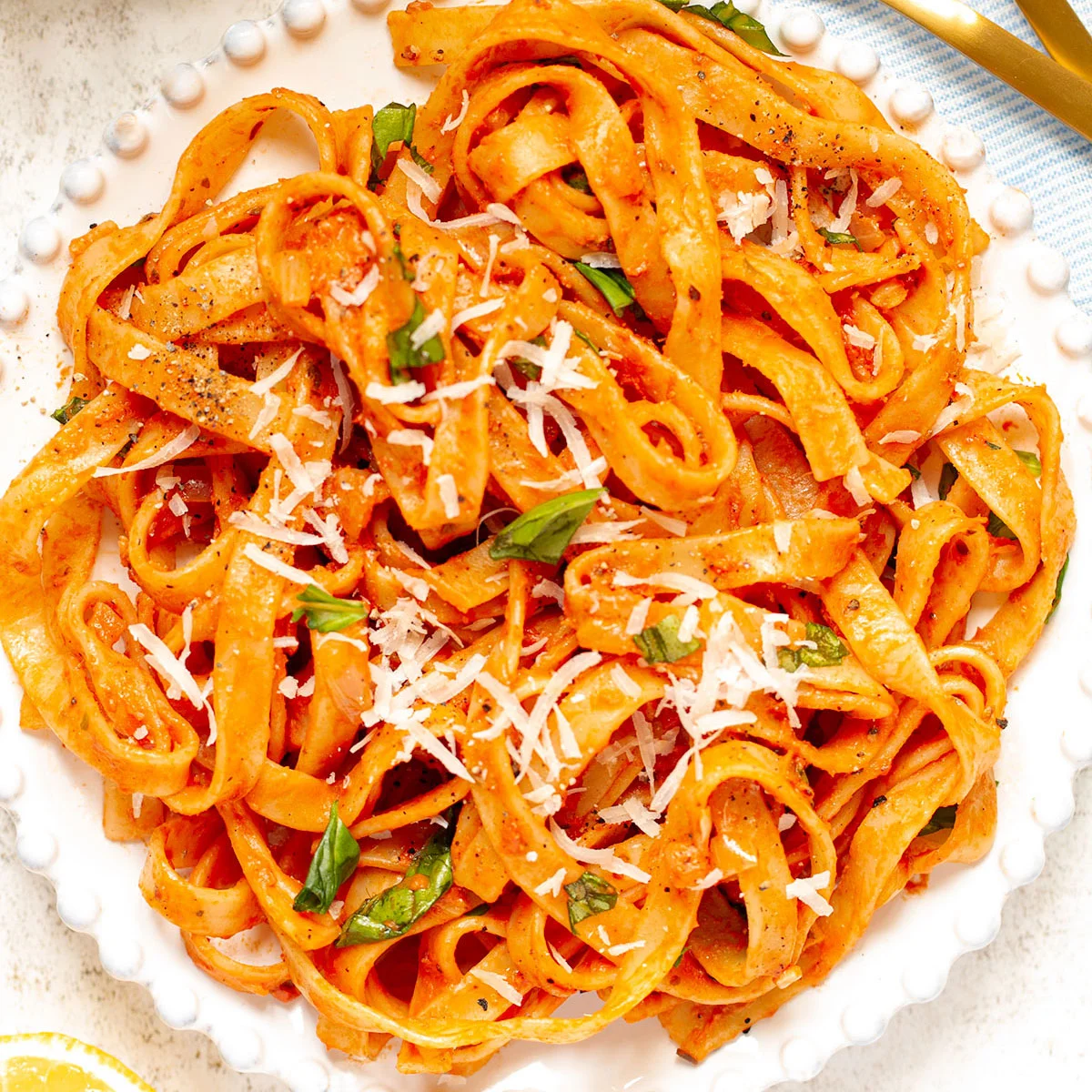 Mascarpone Pasta (with a Creamy Tomato Sauce)