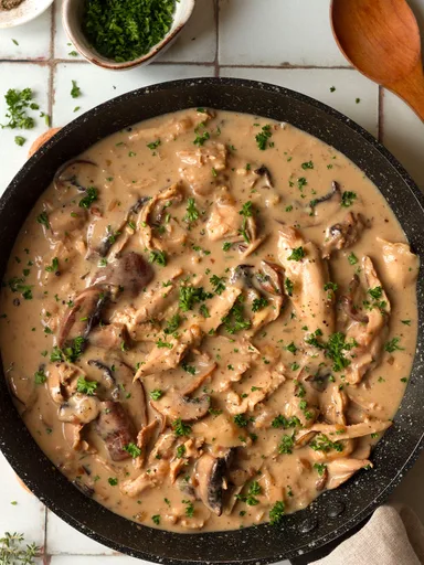Fricandó de pavo sobrante