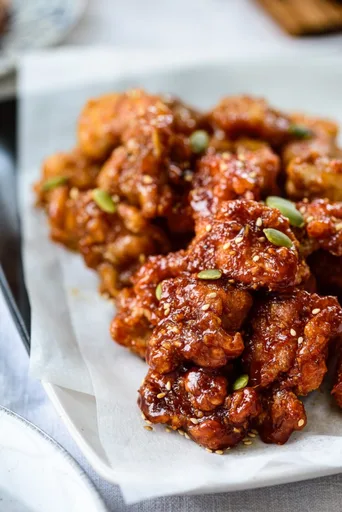 Dakgangjeong (Sweet Crispy Korean Fried Chicken)