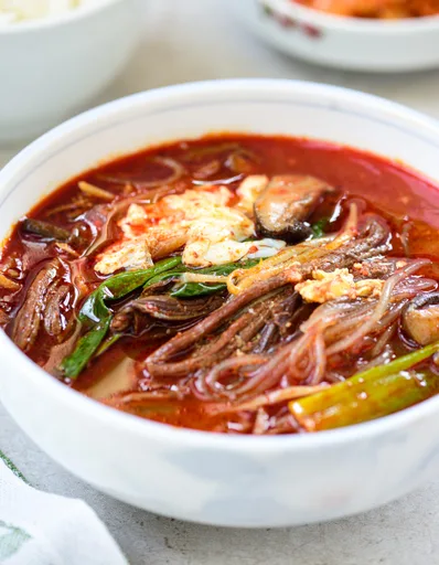 Yukgaejang (Spicy Beef Soup with Vegetables)