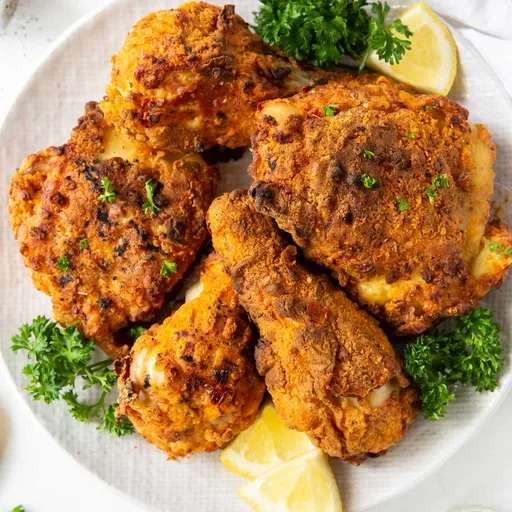 Pollo frito en freidora de aire