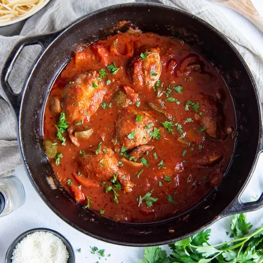 Pollo a la cazadora