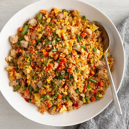 Arroz frito con cerdo
