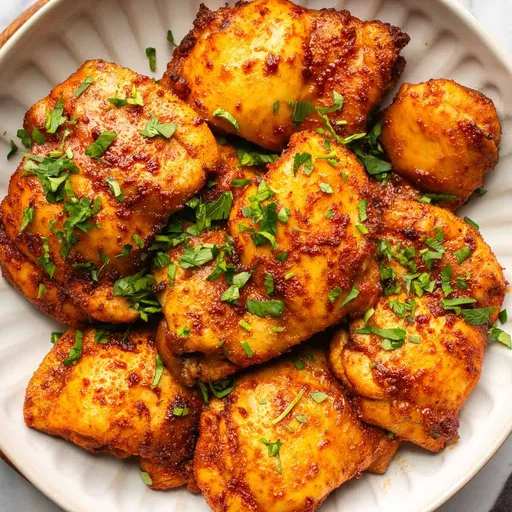 Muslos de pollo al horno