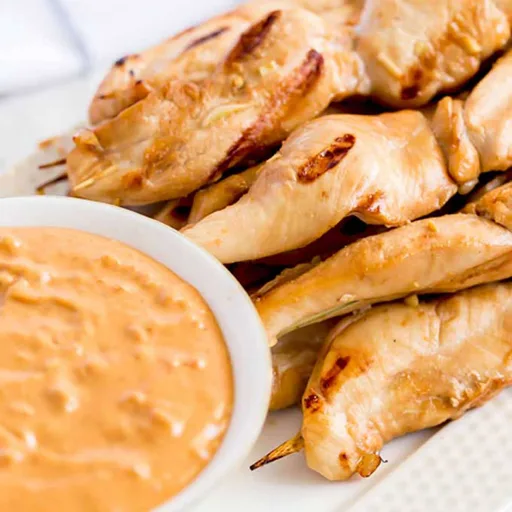Chicken Satay with Peanut Sauce