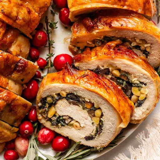 Pechuga de pavo rellena