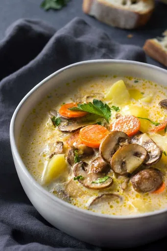 Mushroom Cheese Soup