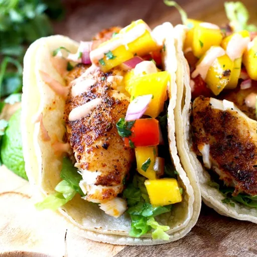Tacos de pescado al estilo cajún