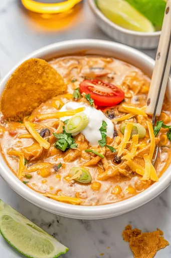 Sopa de enchilada de pollo (estilo Chili's)
