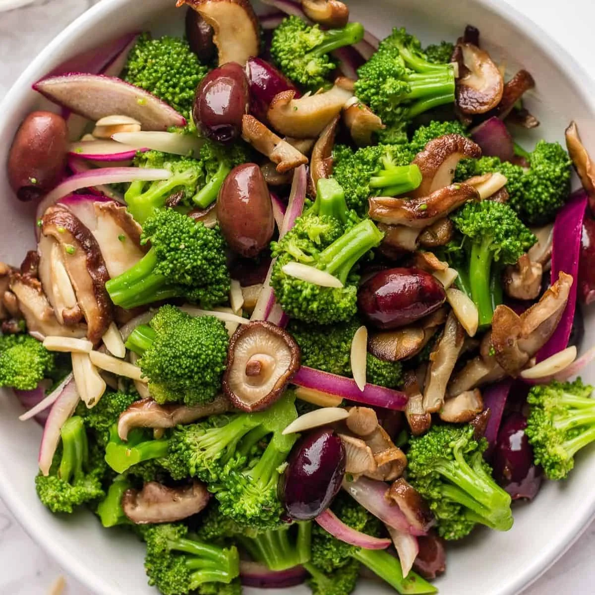 Best Healthy Broccoli Mushroom Salad