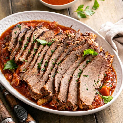 Oven Braised Beef Brisket with Vegetables