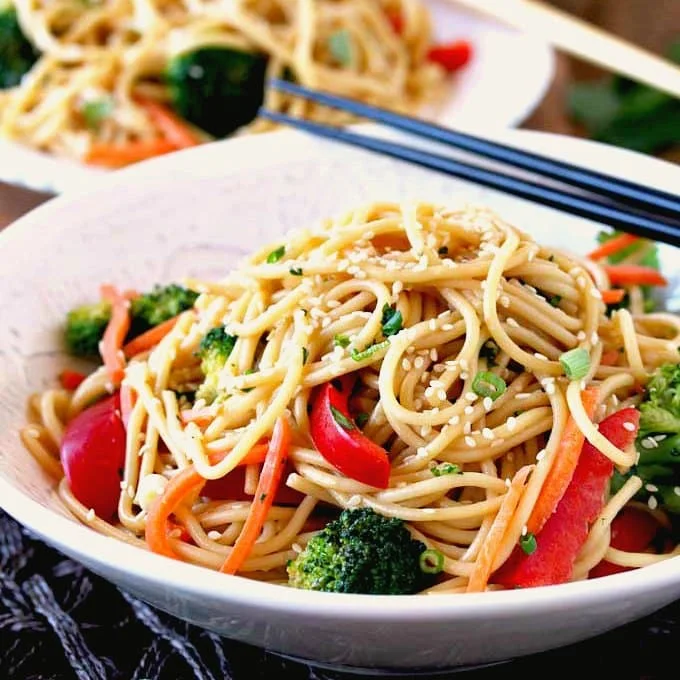 Asian Peanut Sesame Noodles