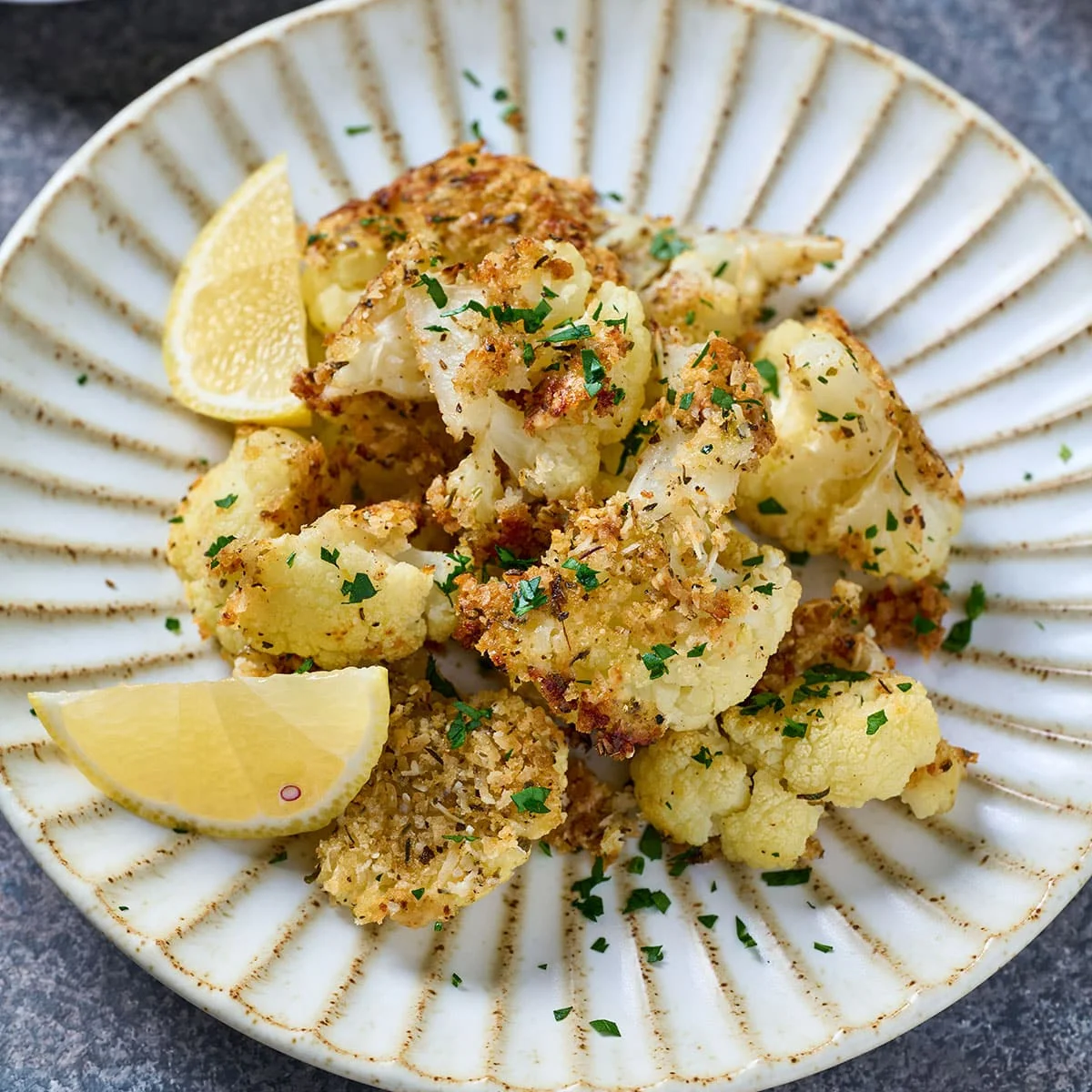 Roasted Parmesan Cauliflower