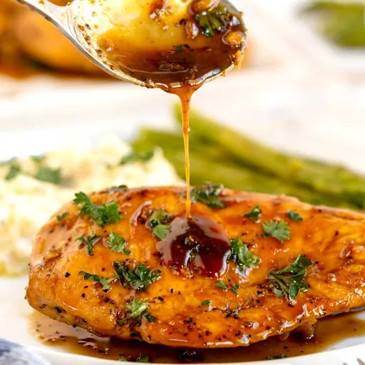 Maple Balsamic Glazed Skillet Chicken