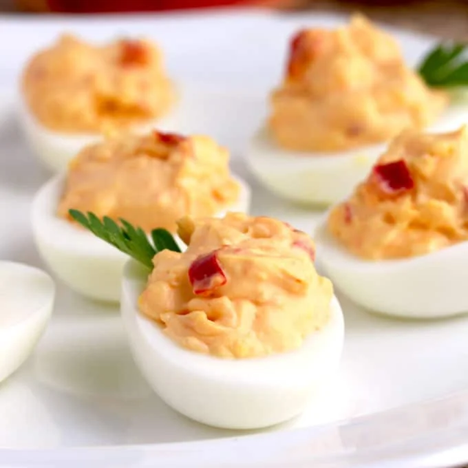 Pimento Cheese Deviled Eggs