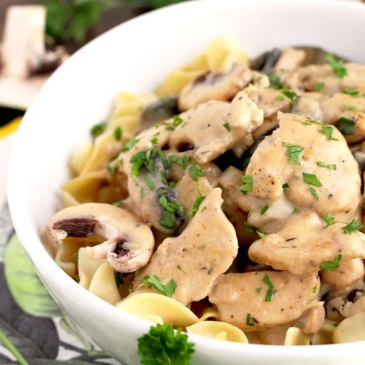 Stroganoff de pollo