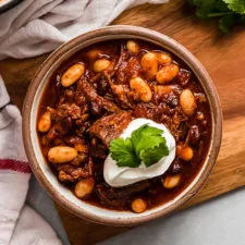 Beer Braised Short Rib Chili