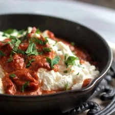 Roasted Red Pepper Baked Ricotta