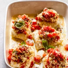 Bacalao con Panko (Bacalao al horno con pan rallado)
