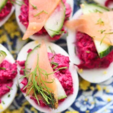 Smoked Salmon Deviled Eggs