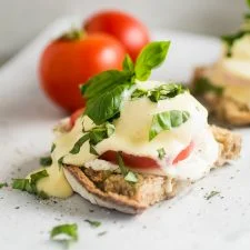 Caprese Eggs Benedict
