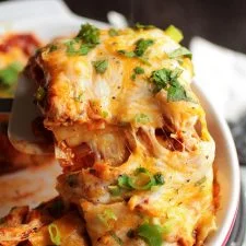 Lasaña de enchilada