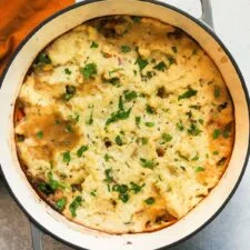 Leftover Turkey & Mashed Potato Pie