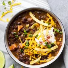 Sweet Potato Black Bean Chili