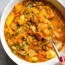 Estofado de Pollo con Calabaza Butternut