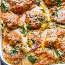Cod in Creamy Red Roasted Pepper Sauce