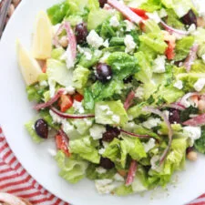 Ensalada italiana con feta