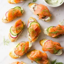 Smoked Salmon Crostini