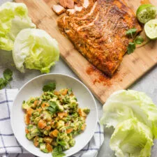 Salmon Lettuce Wraps