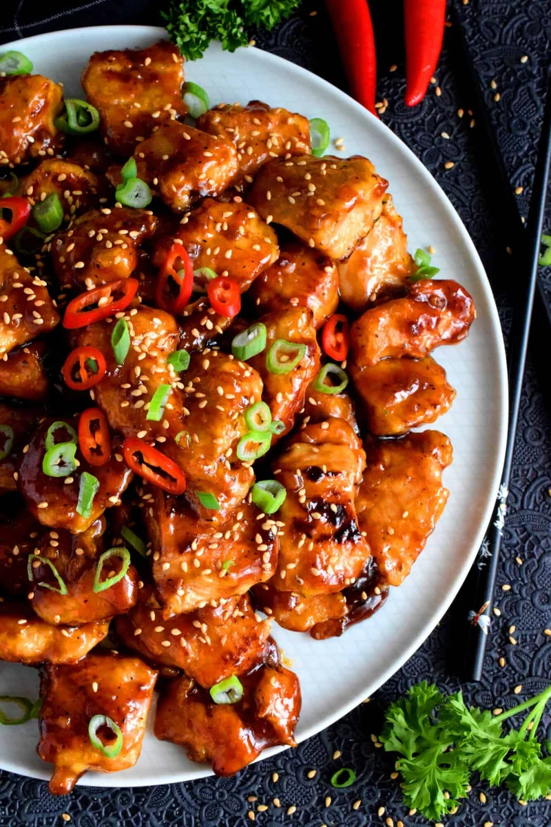 Honey Lemon Ginger Glazed Chicken