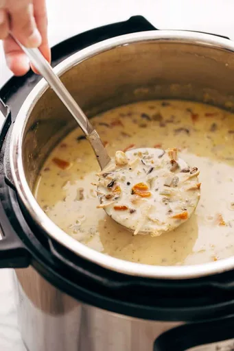 Instant Pot Chicken Wild Rice Soup