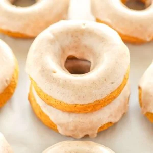 Baked Pumpkin Donuts With Maple Cinnamon Glaze