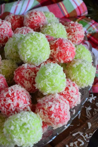 Mom's Christmas Jello Balls