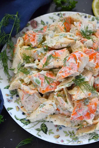 Ensalada de cangrejo al estilo de los delicatesen