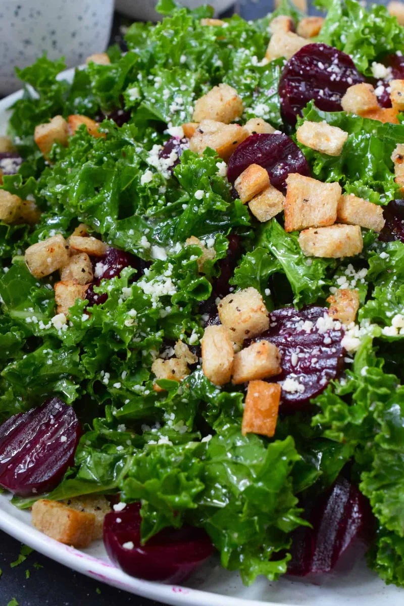 Roasted Beet and Kale Salad