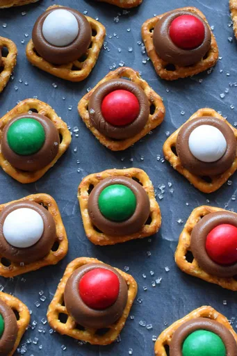 M&M Pretzel Treats