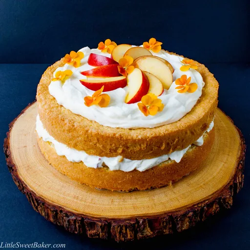 Peaches and Cream Cake