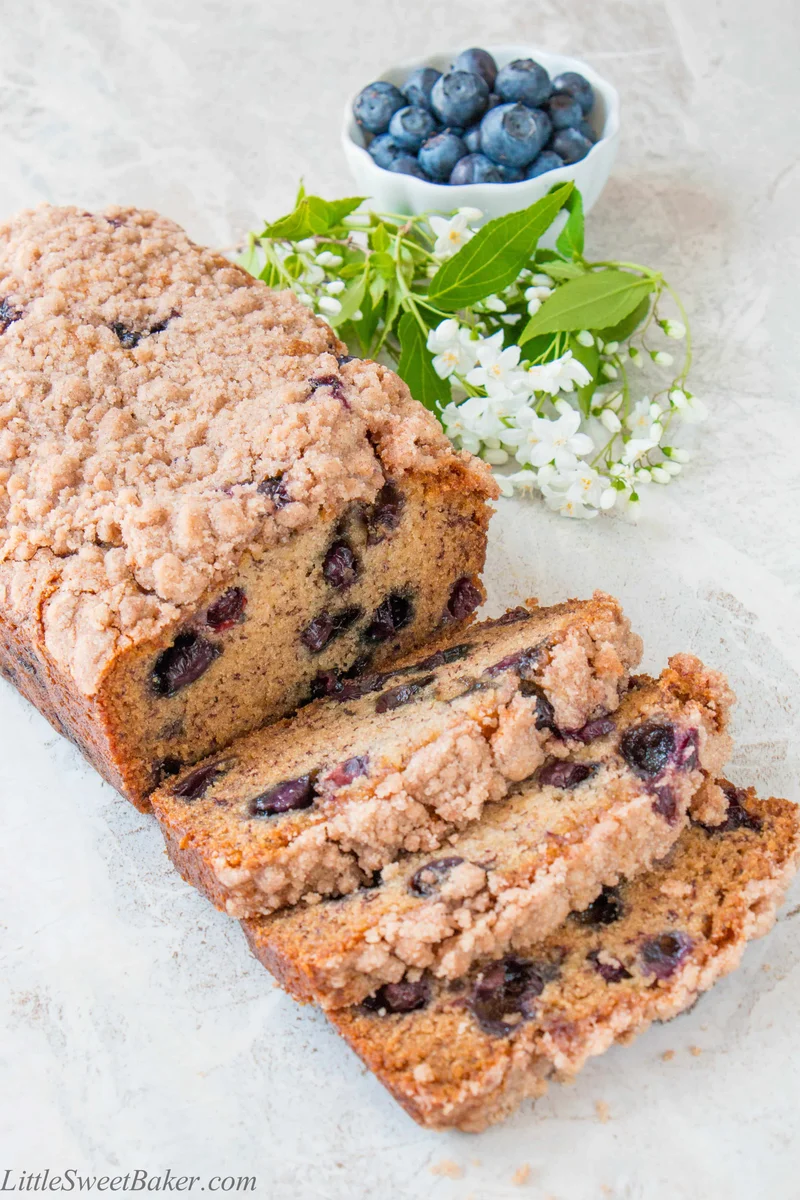 Blueberry Banana Bread (eggless)