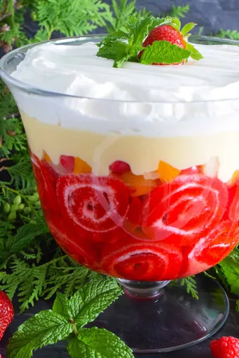 Mom's Jelly Roll Trifle