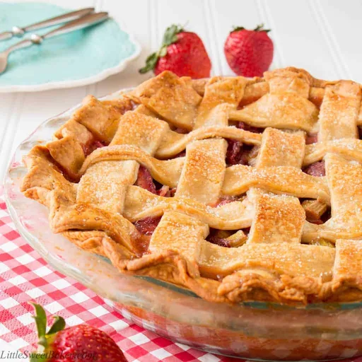 Strawberry Rhubarb Pie (video)
