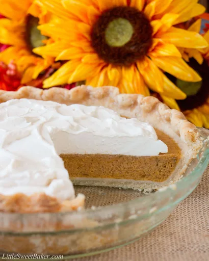 Sweet Potato Pie with Maple Whipped Cream