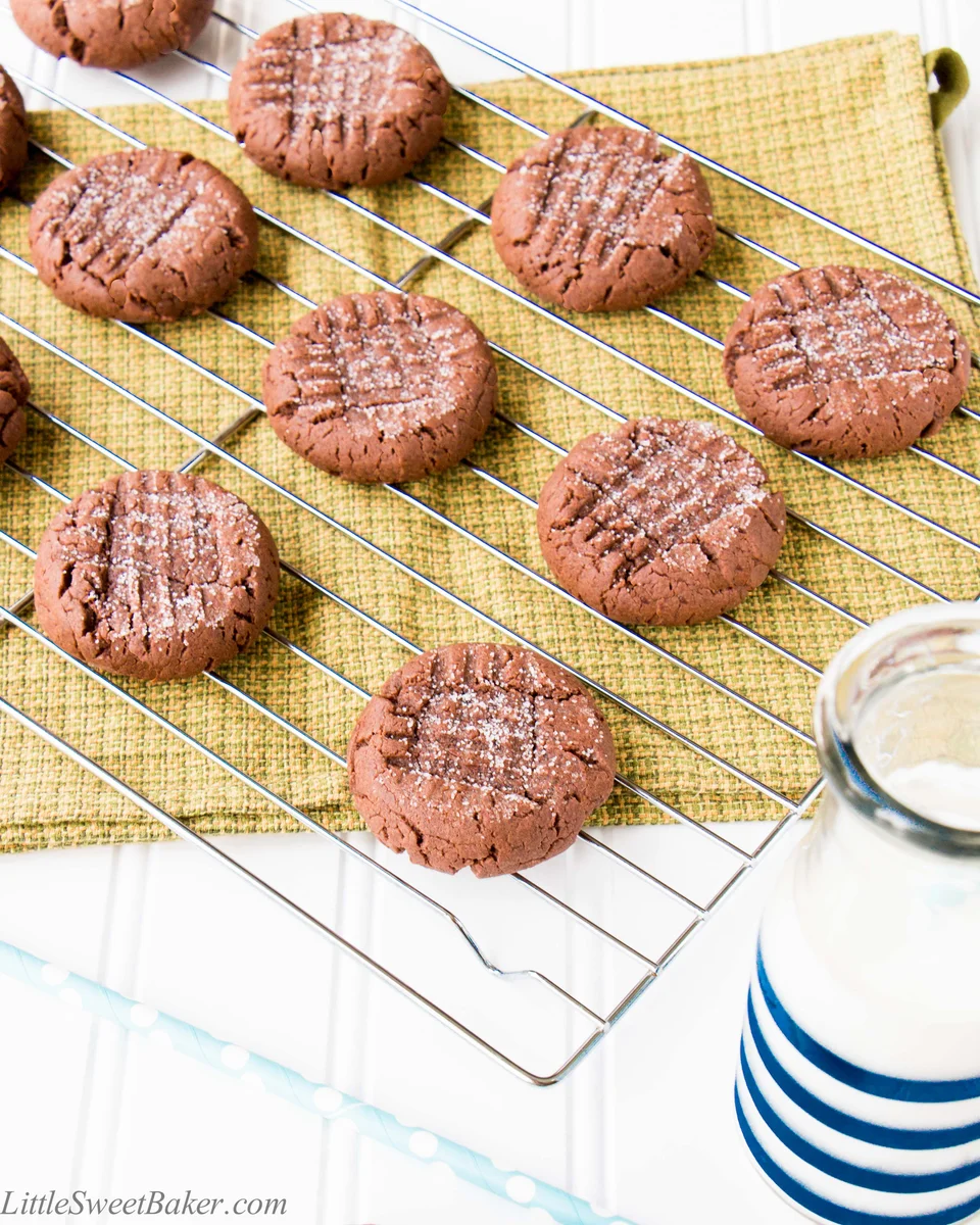 Chewy Chocolate Peanut Butter Cookies