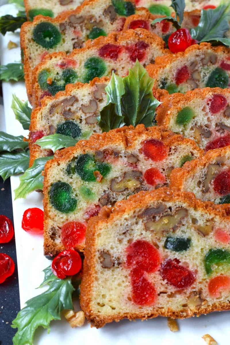 Walnut and Candied Cherry Loaf